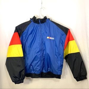 Multi Color NASCAR Jacket with Packable Hood